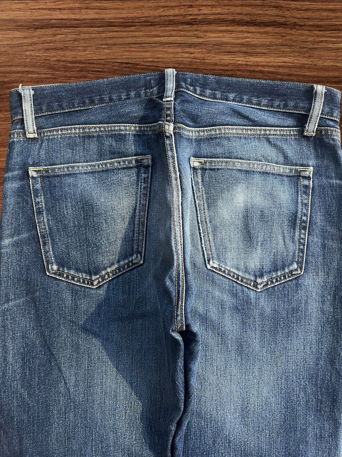Undercover × Uniqlo Vintage Japanese Brand Blue Washed Distressed Redline Jeans Size US 32 / EU 48 - 5 Thumbnail
