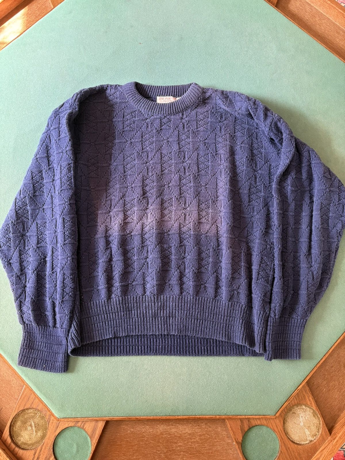 Other Fox collection navy patterned sweater Size US M / EU 48-50 / 2 - 1 Thumbnail