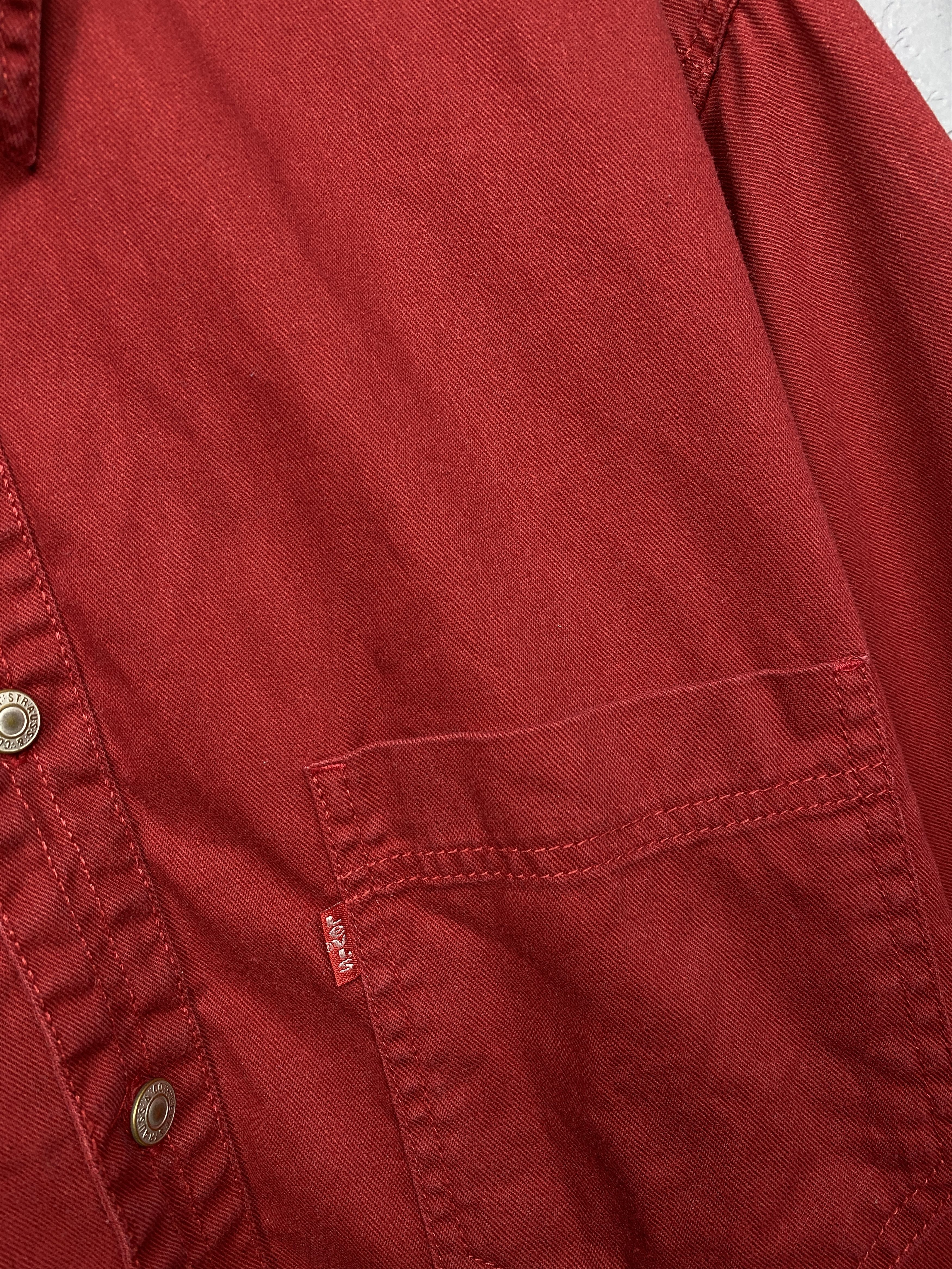 Levi's Levi's 90s Vintage Mens Red Tab Denim Shirt Size US L / EU 52-54 / 3 - 3 Thumbnail