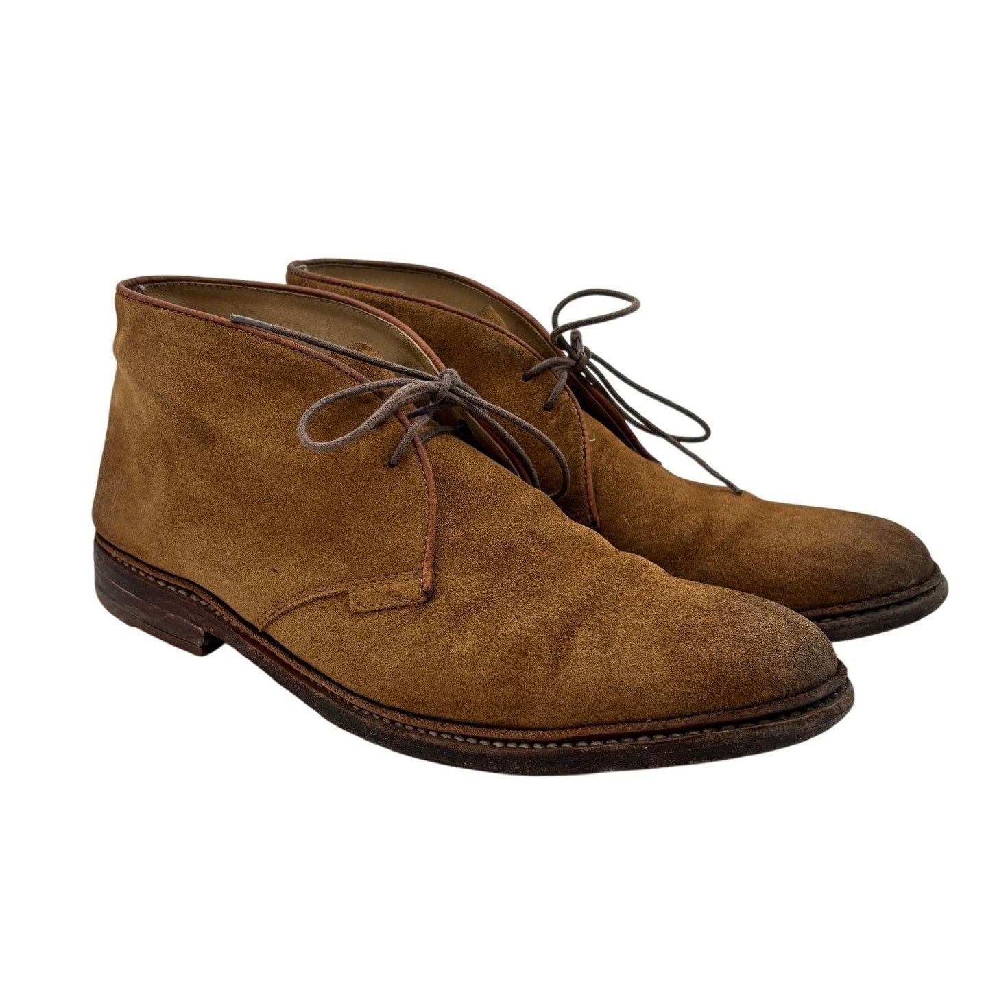 Frye Frye Suede Chukka Boots Brown Ankle Shoes Men display picture 1