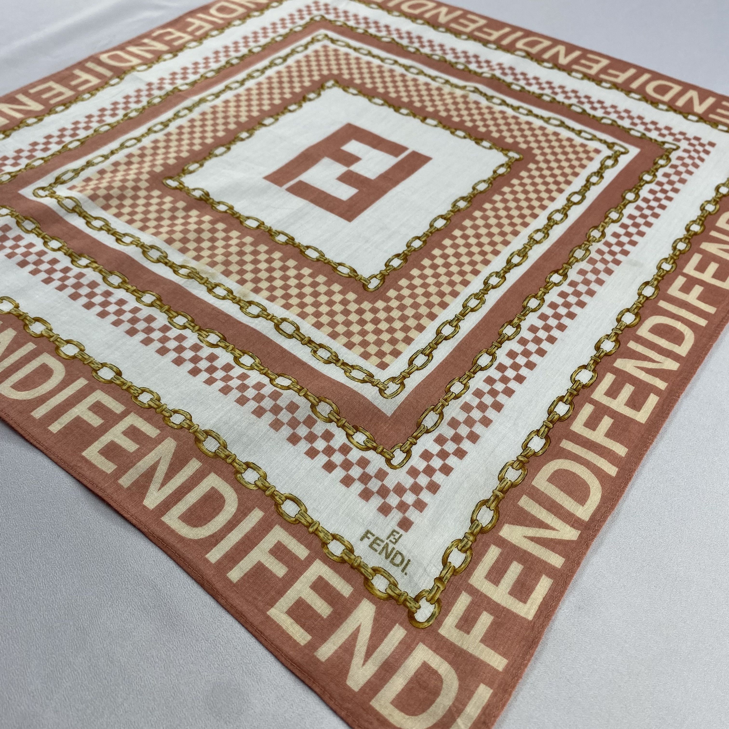 Vintage Fendi Handkerchief / Neckerchief / Bandana-P842 Size ONE SIZE - 2 Thumbnail