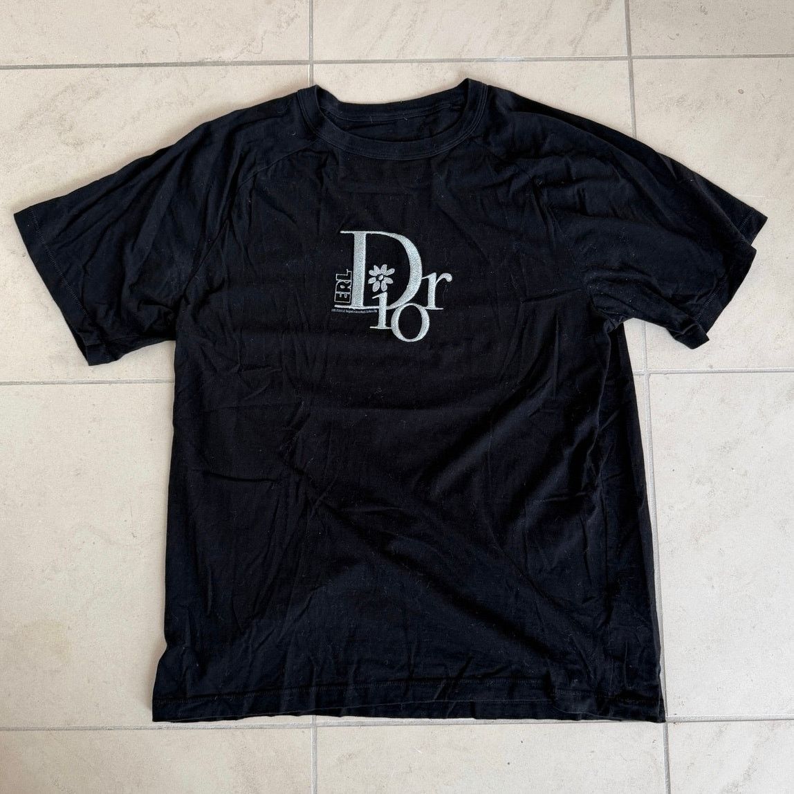 Dior Dior x ERL Black Logo Graphic T-Shirt XL Made in Italy Size US XL / EU 56 / 4 - 1 Thumbnail
