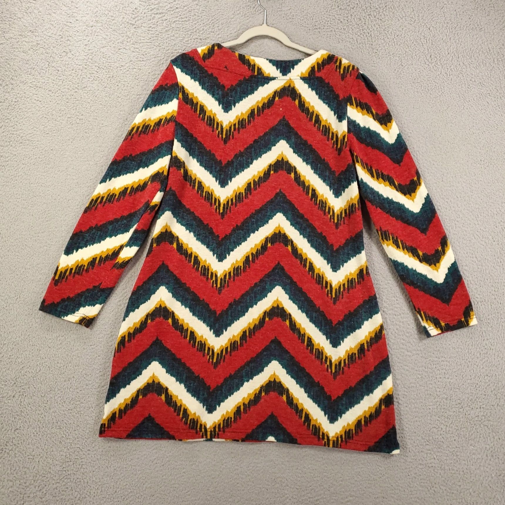 Anthropologie Aryeh Anthropologie Dress Womens 2XL Shift Chevron Stripe Multicolor Artsy Boho Size XXL / US 16-18 / IT 52-54 - 7 Thumbnail