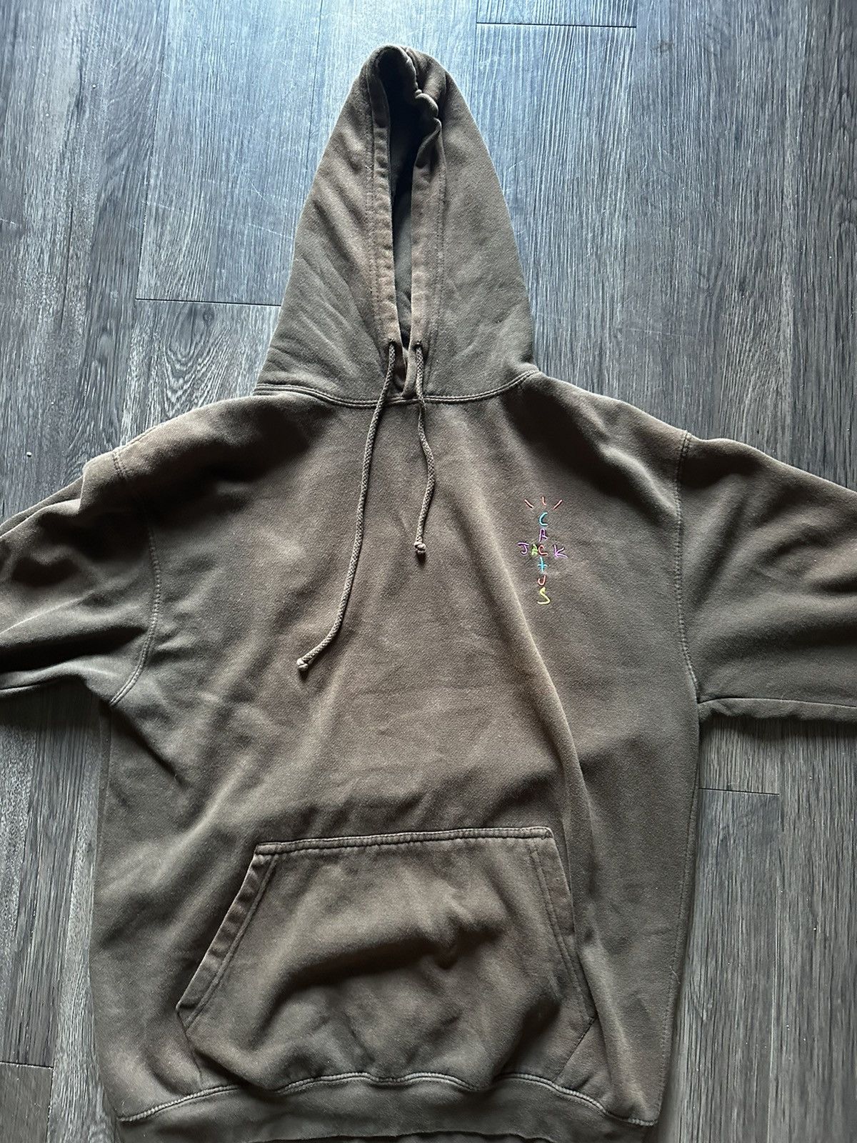 image of Travis Scott X Mcdonald’S Smile Hoodie in Brown, Men's (Size Large)