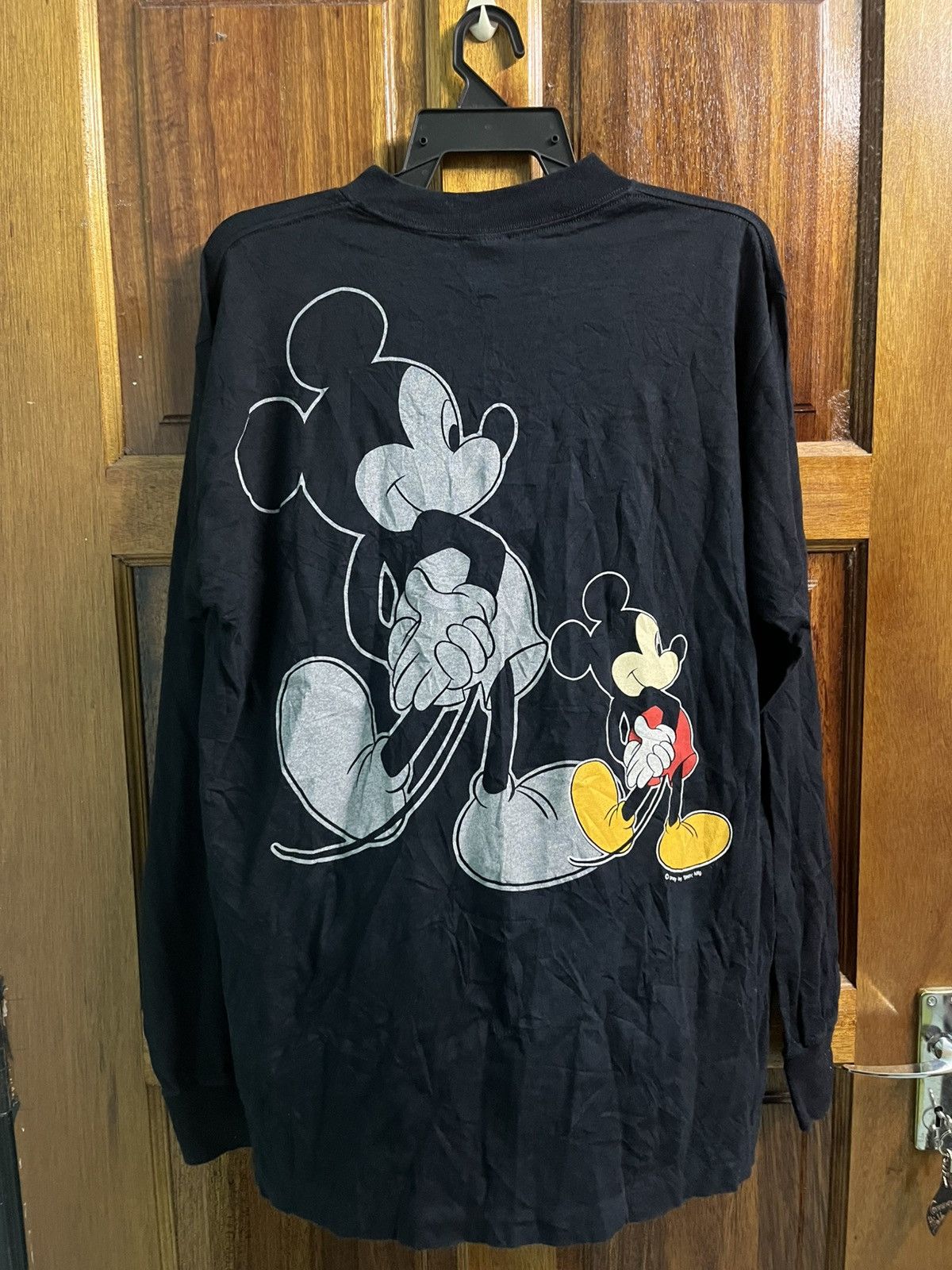 Vintage Vintage Mickey Mouse Mirror Print Long Sleev T shirt Size US L / EU 52-54 / 3 - 2 Thumbnail