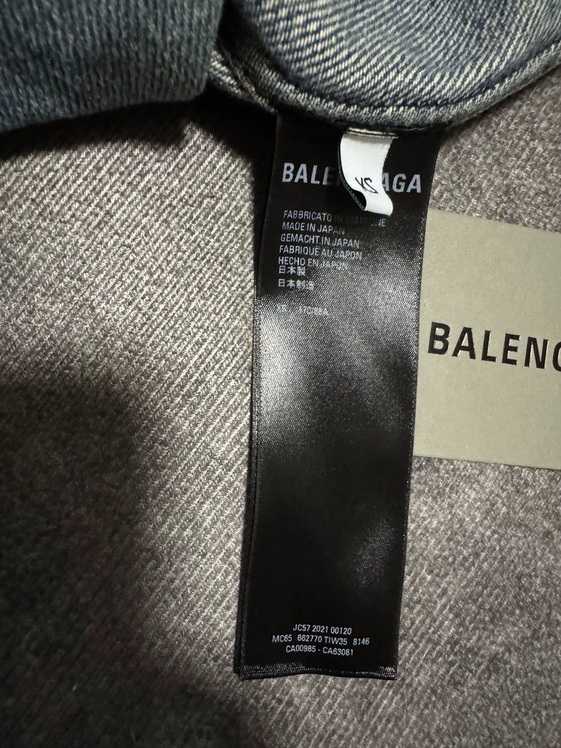 Balenciaga Balenciaga Pocket logo embroidered dark blue cotton denim Size US XS / EU 42 / 0 - 4 Thumbnail