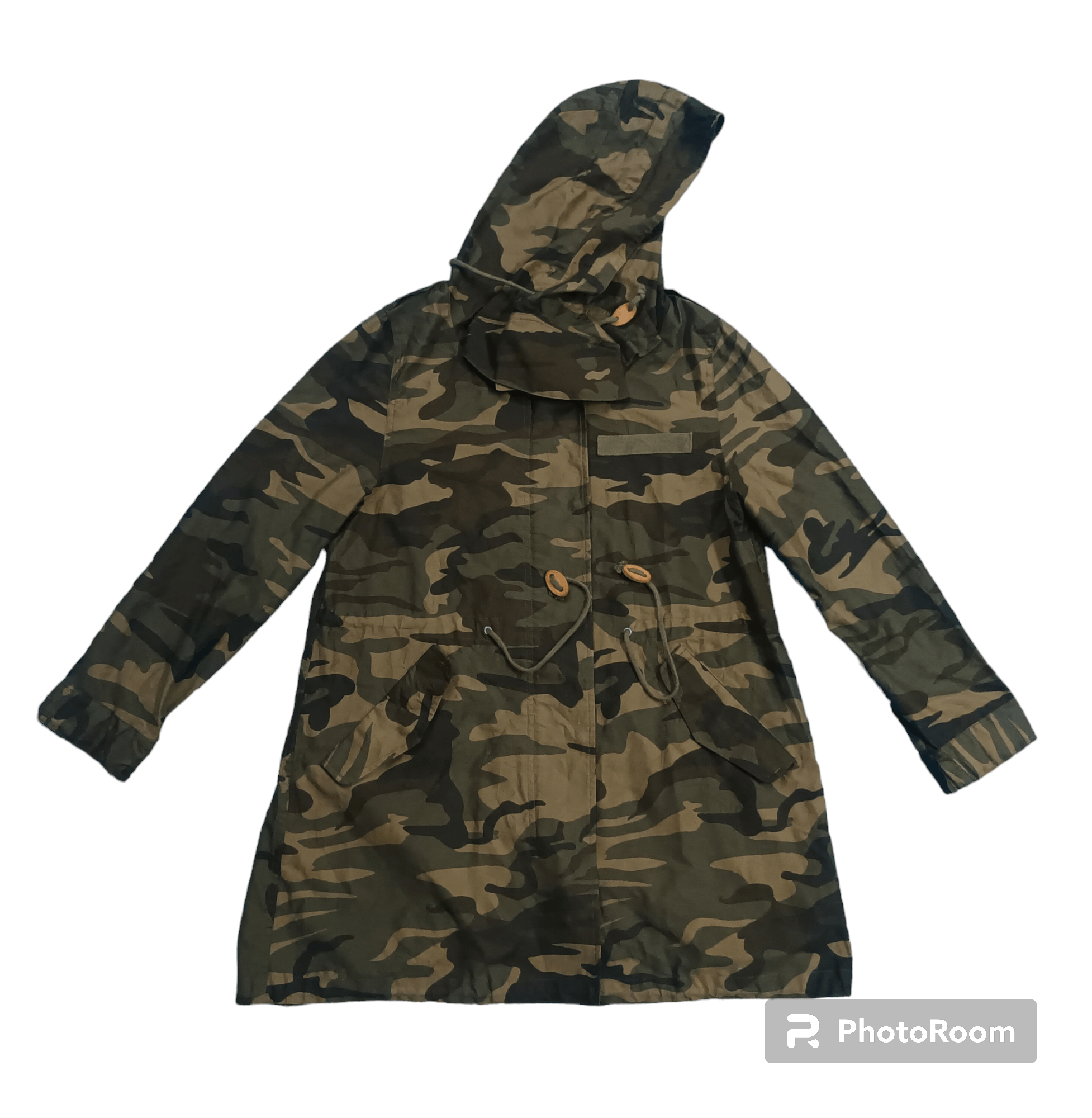 image of Adam Et Rope Hoodie Camo Jacket, Men's (Size Medium)