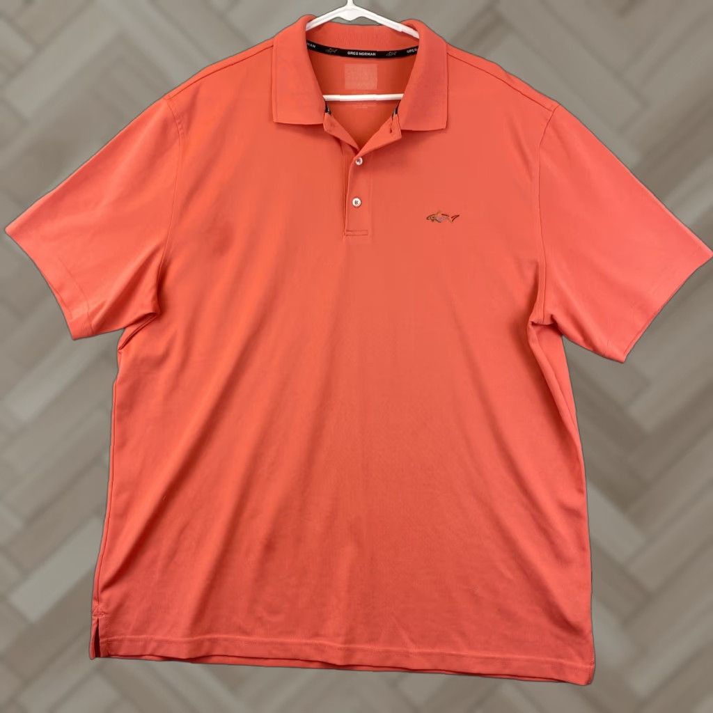 Vintage GREG NORMAN POLO SHIRT MEN'S SHORT SLEEVE GOLF DRY PLAY XL ORANGE 83-18 Size US XL / EU 56 / 4 - 1 Thumbnail