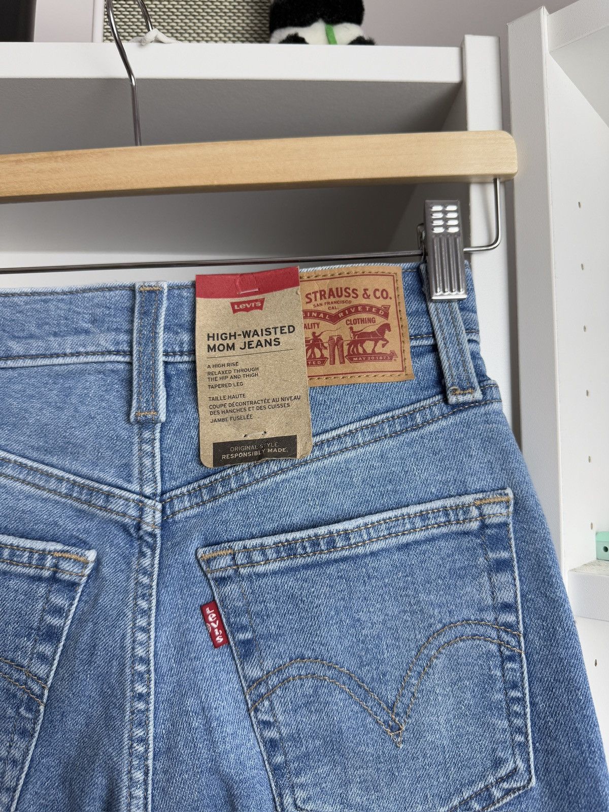 Designer × Levi's Levi’s high waist mom jeans denim pants 24 DSWT streetwear Size 24" / US 00 / IT 34 - 5 Thumbnail