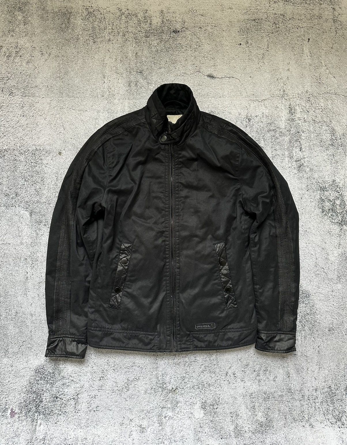 Diesel Diesel Biker Zip Jacket Logo Black Men’s Size US S / EU 44-46 / 1 - 1 Thumbnail
