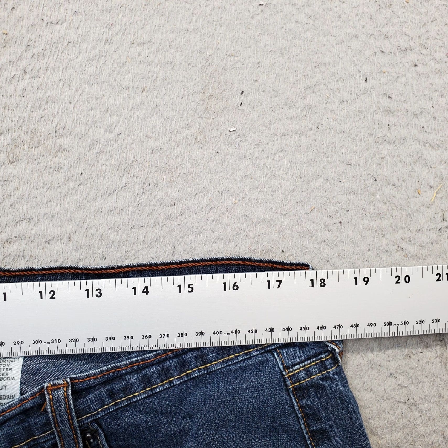 Levi's Levi's Signature Bootcut Jeans Womens Size 16 Denim Stretch Navy 5-Pocket Regular Waist 36 Inseam 25" Blue denim Jeans Womens Size 16 Size 38" / US 16 / IT 52 - 5 Thumbnail