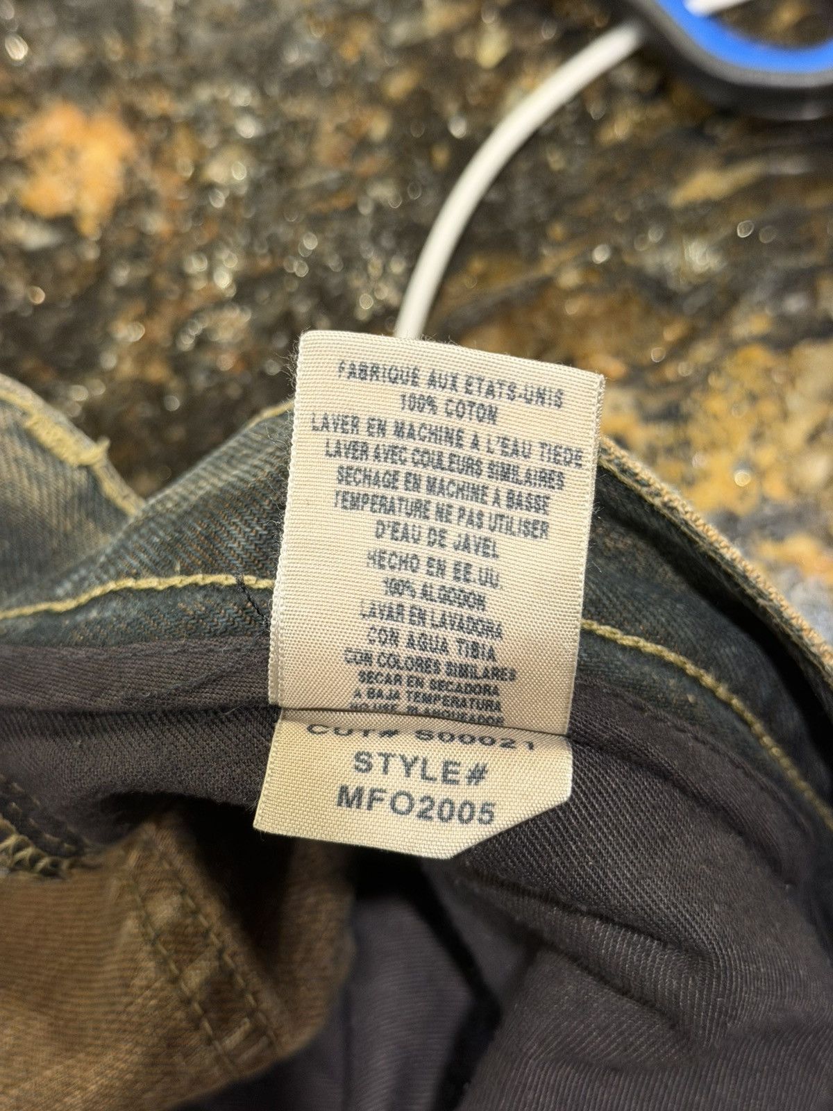Rick Owens Slab Burnt Dust Brown 2005 Denim Jeans