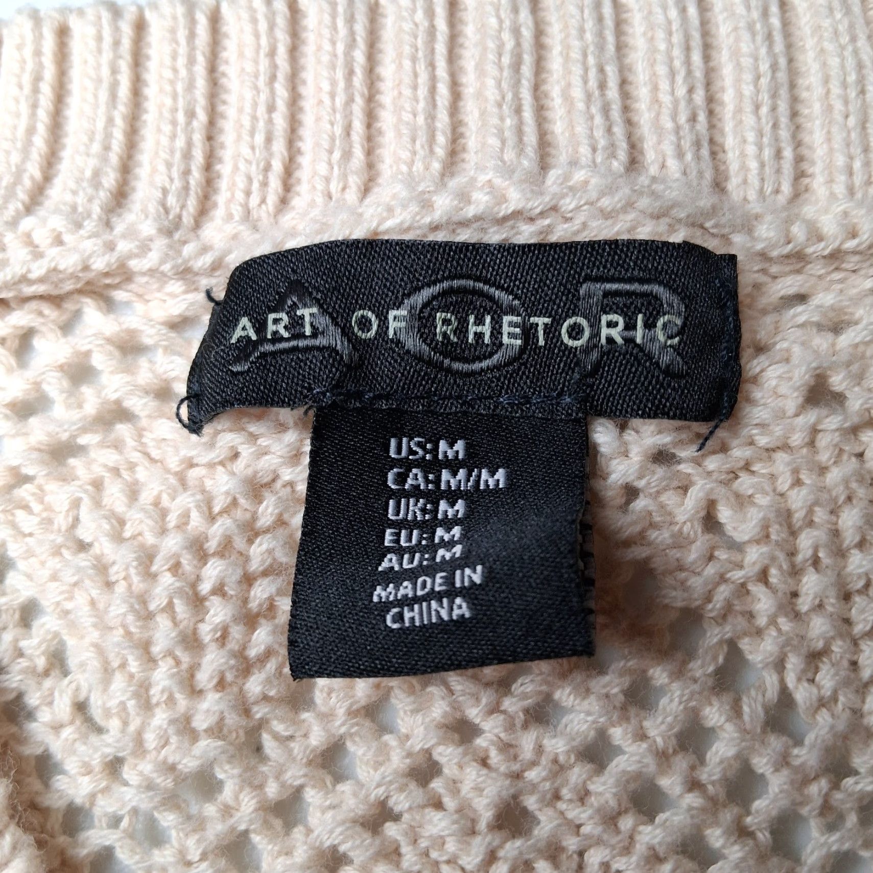 Vintage Art of Rhetoric Sweater Vest Women M Open-Knit Diamond Ivory Cotton Regular Vest Knit Round Neck Sleeveless Casual - 90s Academia Theme? Size M / US 6-8 / IT 42-44 - 3 Thumbnail