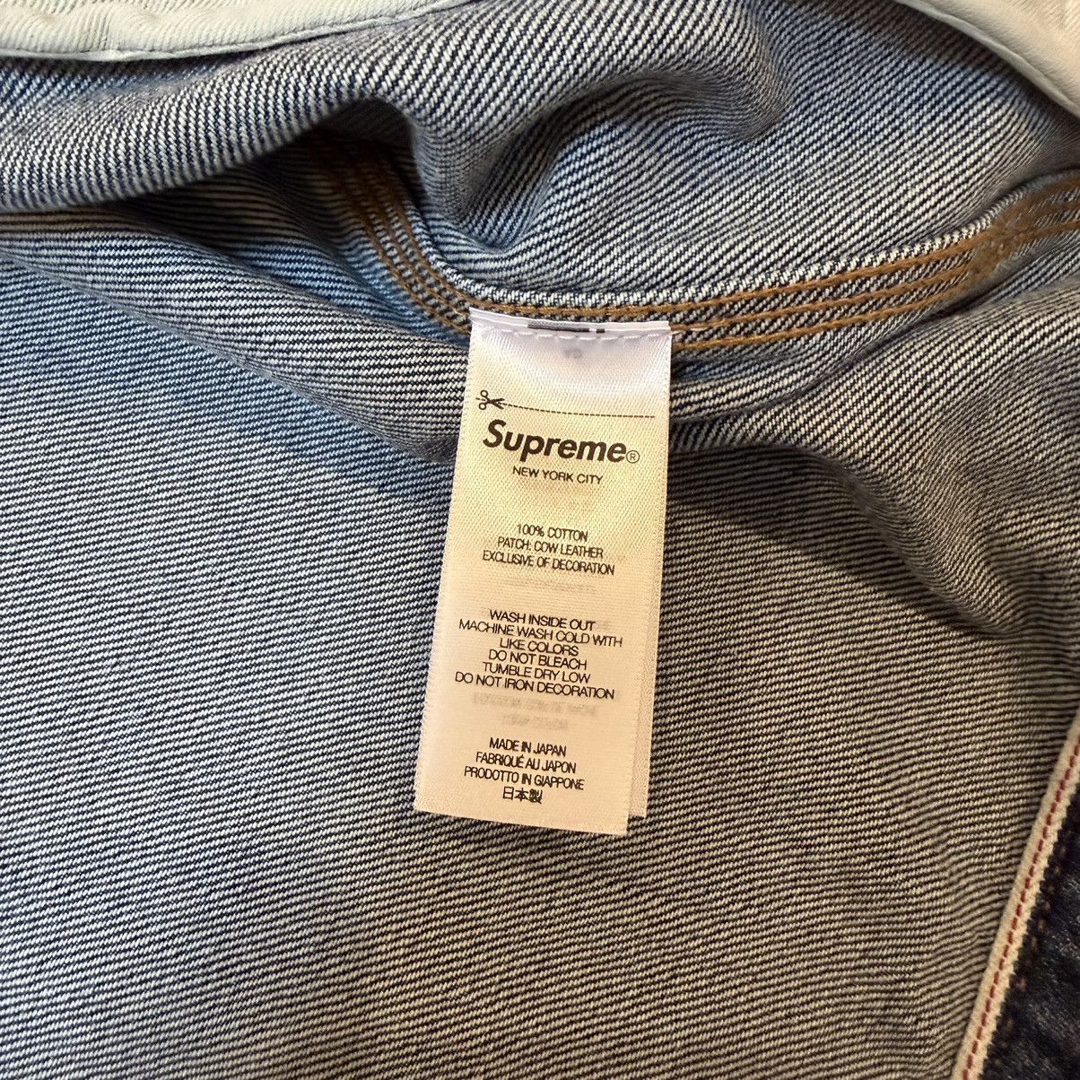 Supreme Supreme Distressed Selvedge Trucker Jacket (FW25) Size US S / EU 44-46 / 1 - 8 Thumbnail