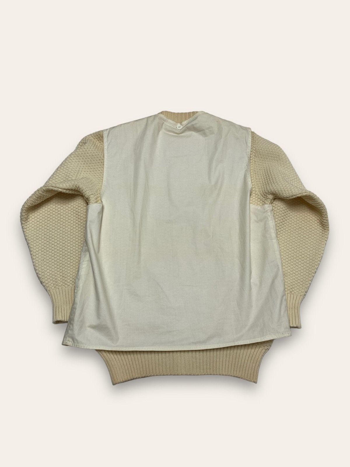 Louis Feraud 90s Vintage LOUIS FERAUD Beige Creme Sweater Size US M / EU 48-50 / 2 - 10 Thumbnail