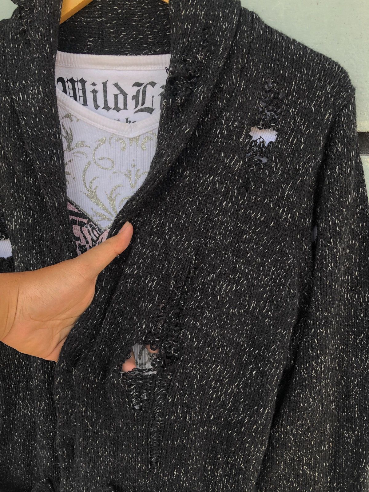 If Six Was Nine In the attic-Distressed Cardigan Ifsixwasnine lgb style Size US L / EU 52-54 / 3 - 7 Thumbnail
