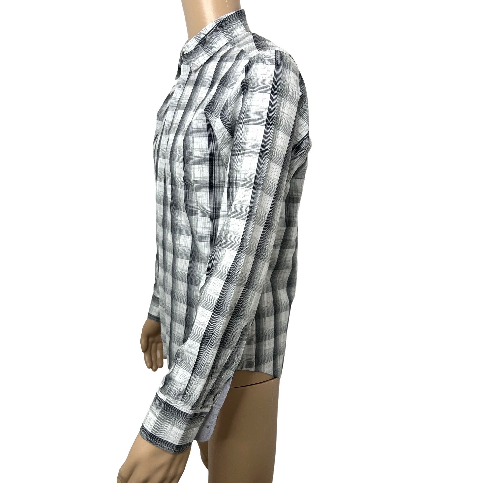 Joseph Abboud Joseph Abboud Men’s Shirt Button Down M Slim Fit Plaid Black Size US M / EU 48-50 / 2 - 4 Thumbnail
