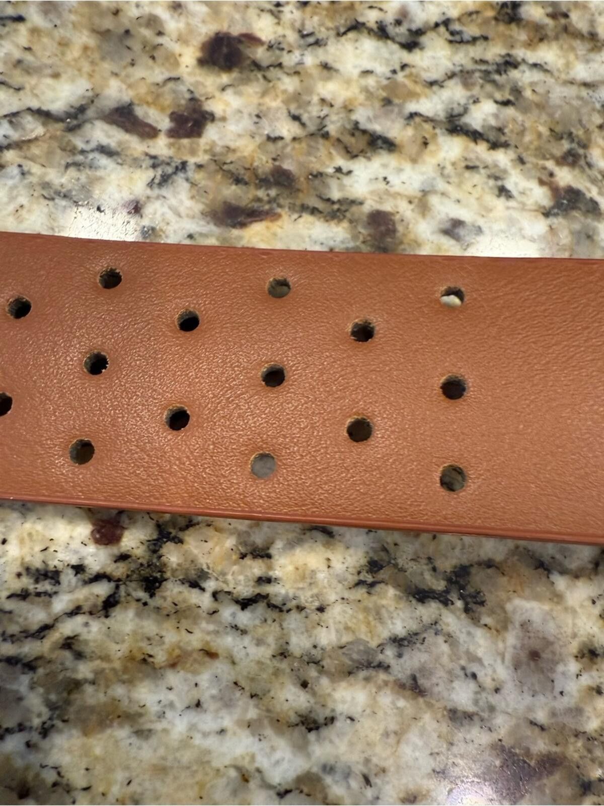 Other Brown Faux leather western belt round cutouts SZ 43” Size ONE SIZE - 7 Thumbnail