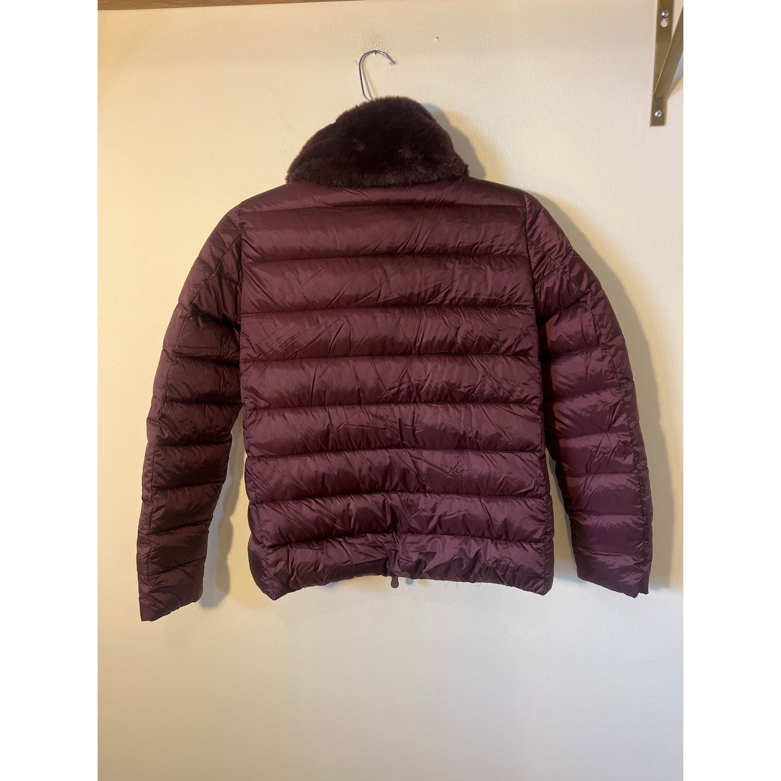 Save The Duck new Save the Duck Sz S Purple Faux Fur Collar Puffer Coat Size S / US 4 / IT 40 - 5 Thumbnail