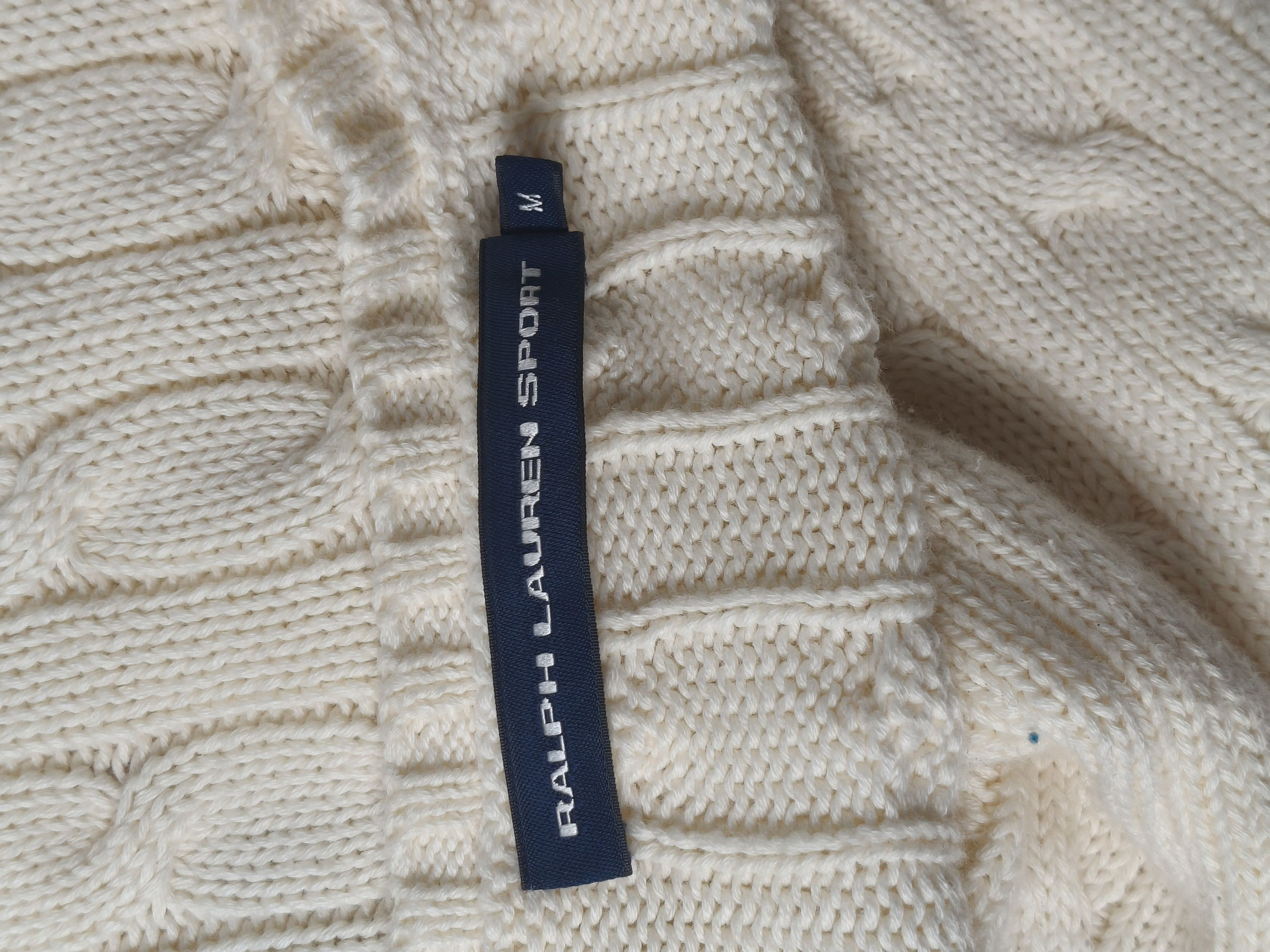 Polo Ralph Lauren Cable-Knit Wool-Cashmere V-Neck Jumper Size M / US 6-8 / IT 42-44 - 3 Thumbnail