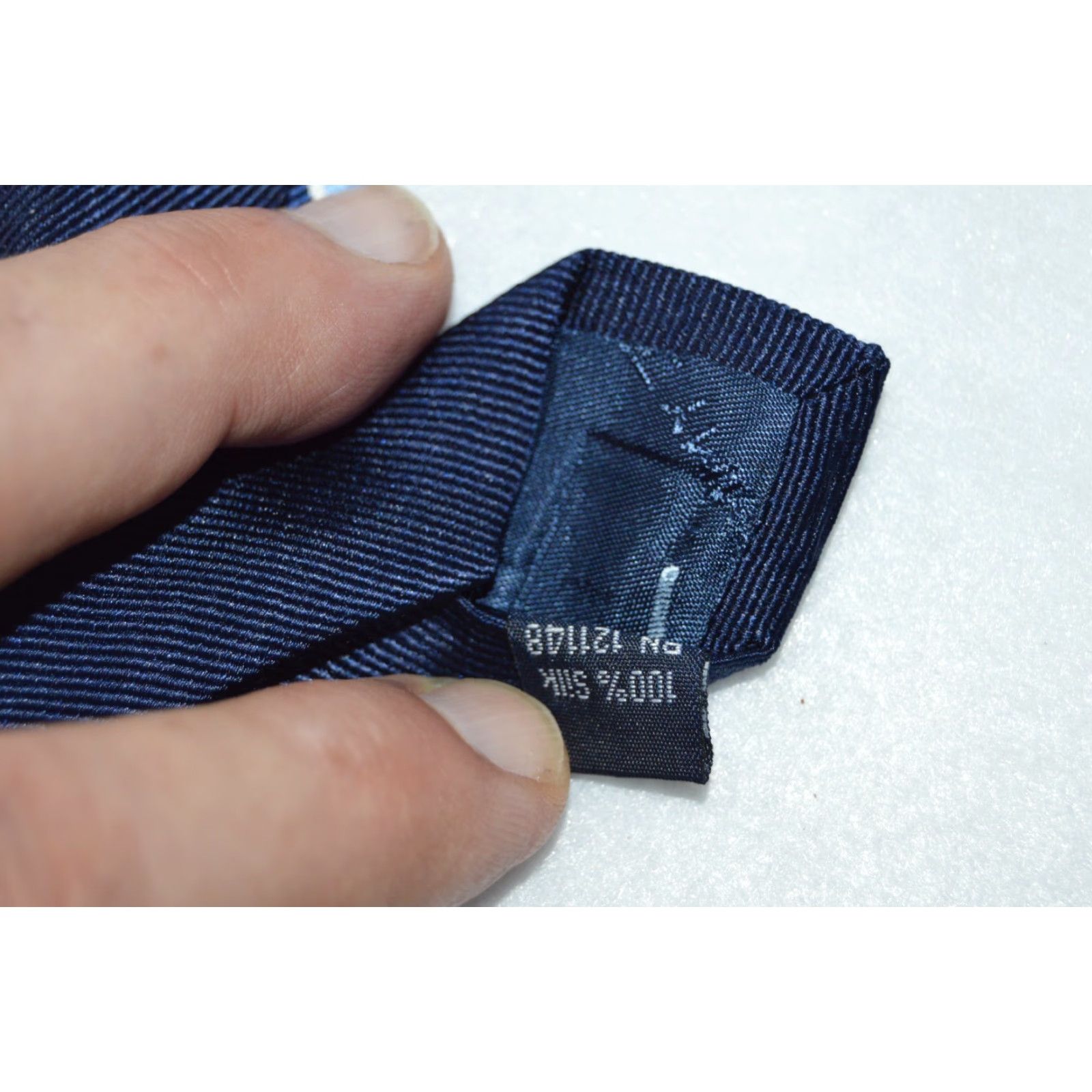 Tommy Hilfiger Tommy Hilfiger Tie 100% Silk Blue Bronze Stripe Vintage Tie Men Size ONE SIZE - 6 Thumbnail