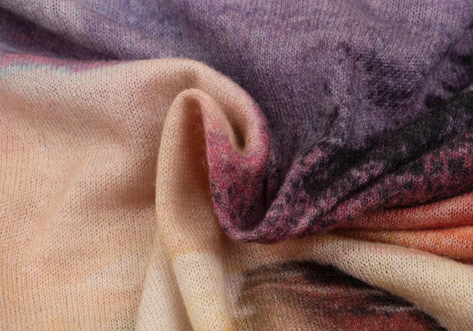 Emporio Armani Graphic Print Cashmere Knit in Multi Color, Size M Size US M / EU 48-50 / 2 - 11 Thumbnail