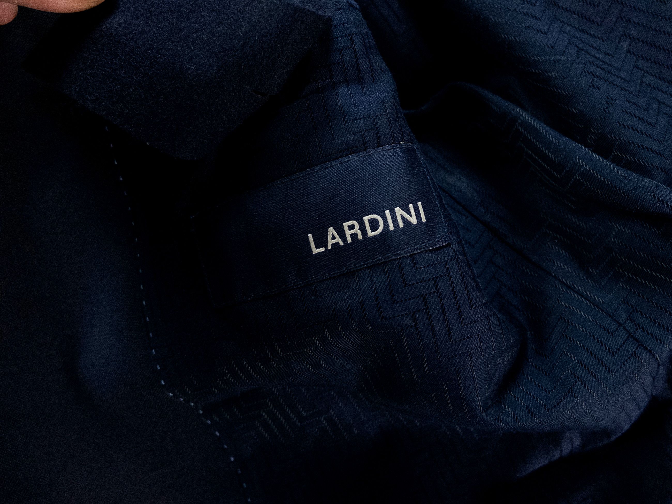 Lardini LARDINI navy blue wool silk 3 piece tuxedo suit Size 42R Size 42R - 10 Thumbnail