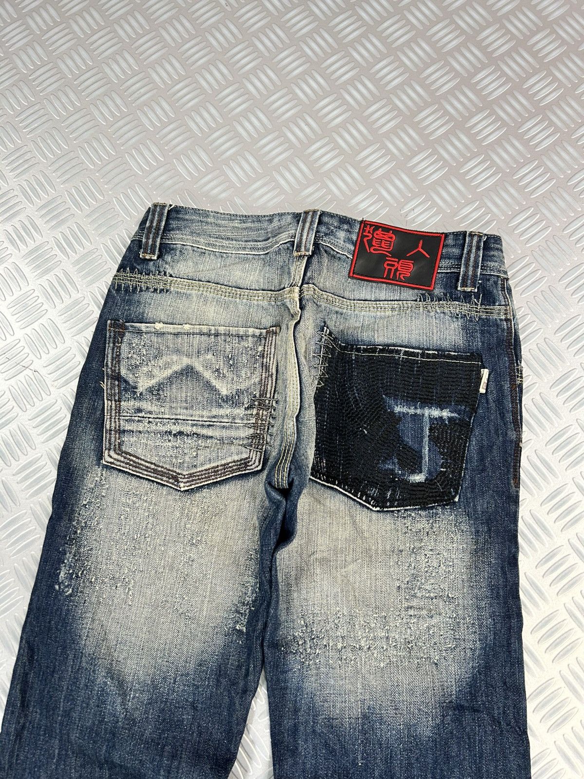 Japanese Brand × Jean × Vintage Y2K flared stone washed Japanese branded jeans lie ren tou r Size US 28 / EU 44 - 4 Thumbnail