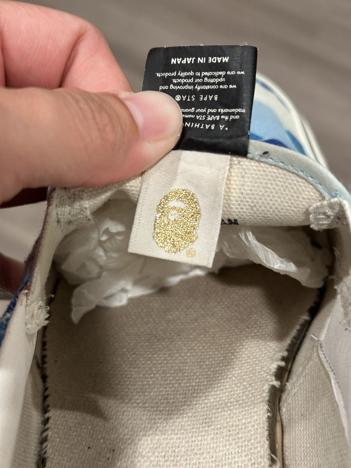 Bape Bape Yank Sta ABC Camo (Blue) Size 9.5 Size US 9.5 / EU 42-43 - 6 Thumbnail