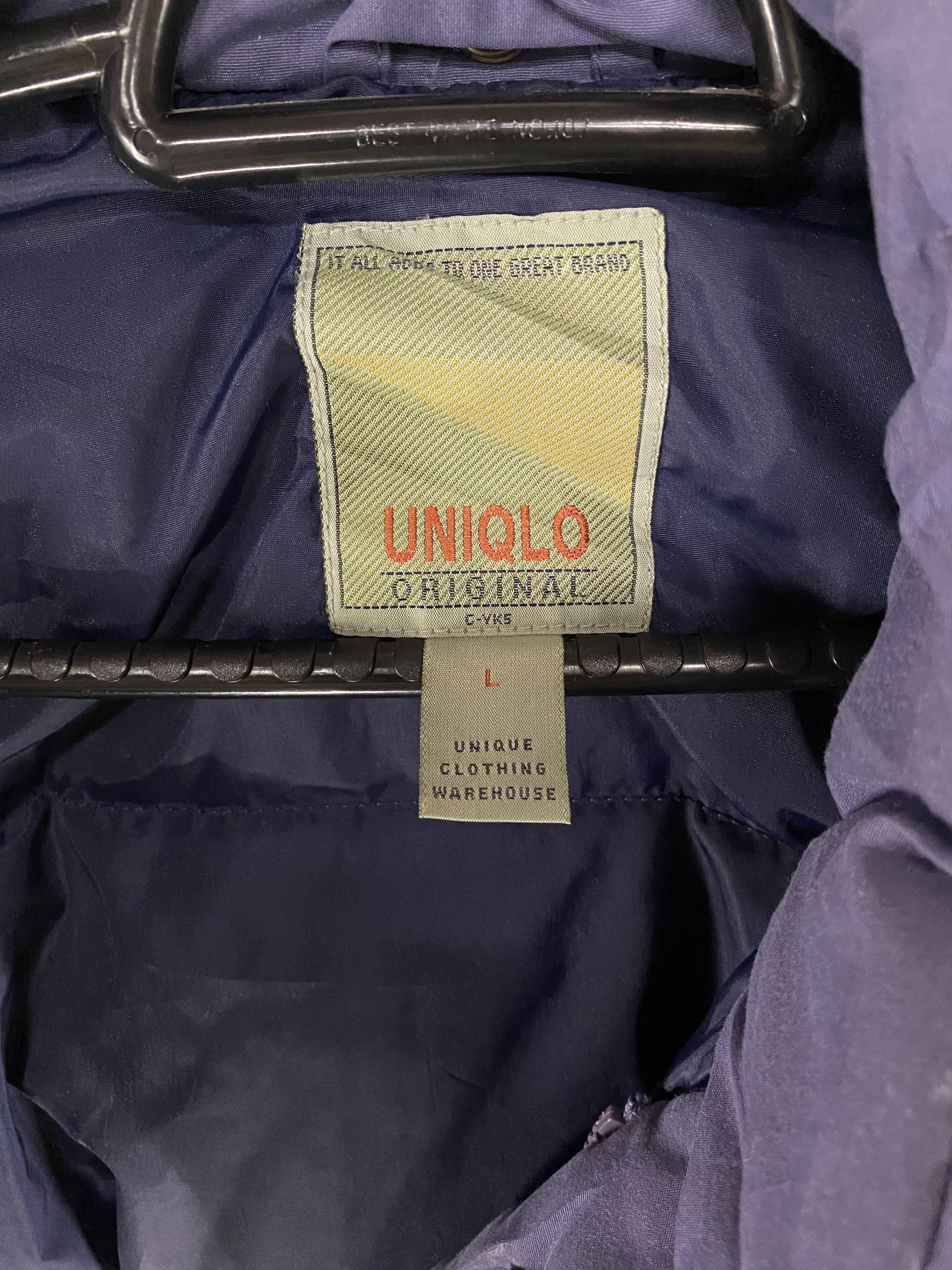 Japanese Brand × Uniqlo × Vintage 90s Unique clothing warehouse quilted down puffer jacket Size US L / EU 52-54 / 3 - 9 Thumbnail