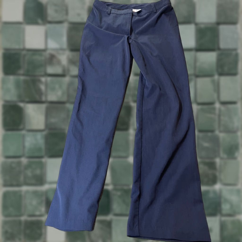 Vintage VINTAGE Jaclyn Smith Pants Dress Pants Women Size 10 Navy Blue Pleasant Front Pleated Solid Blue Womens Size 32" / US 10 / IT 46 - 1 Thumbnail