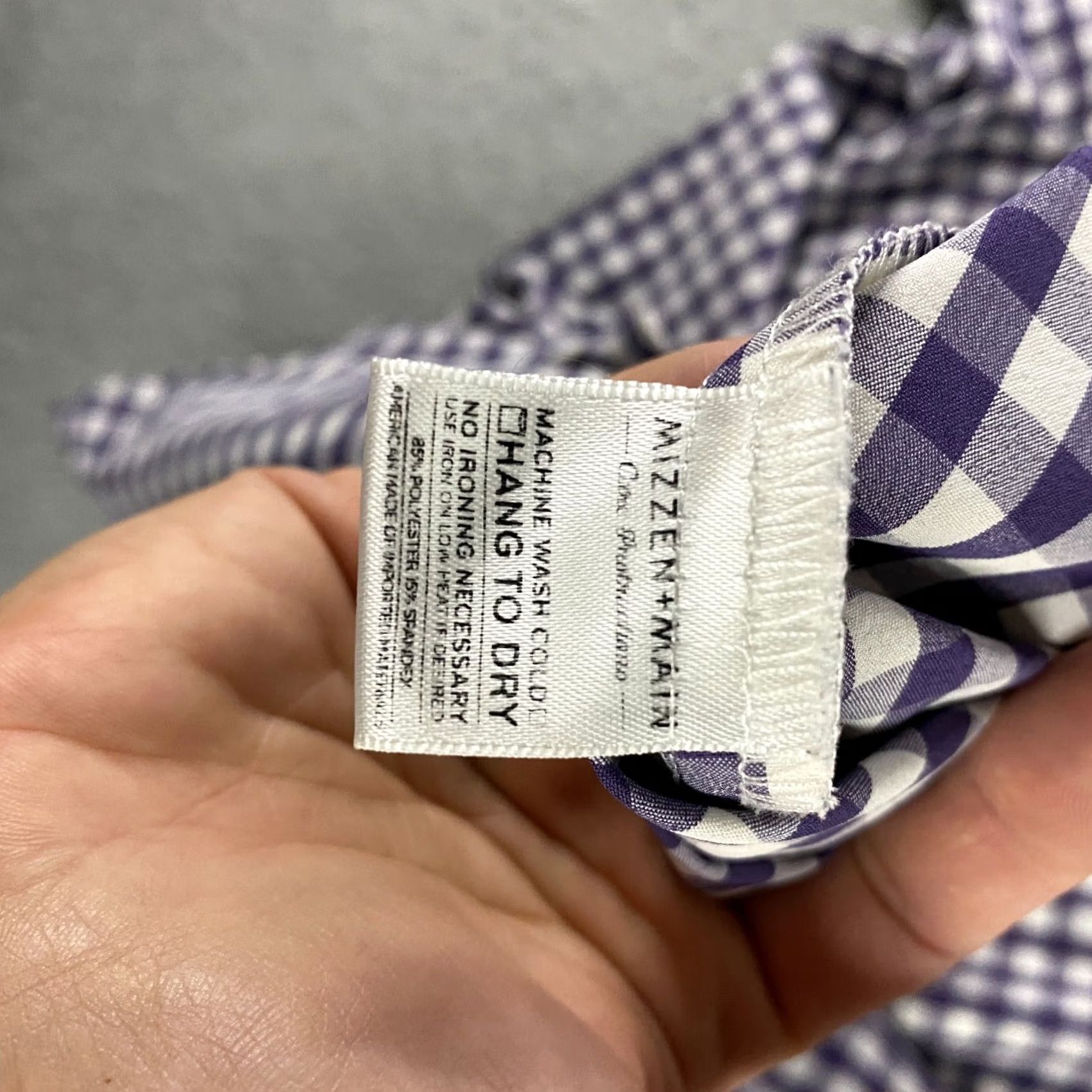 Mizzen+Main Mizzen+Main Shirt Mens M Trim Fit Performance Stretch Button Up Leeward Check Size US M / EU 48-50 / 2 - 4 Thumbnail