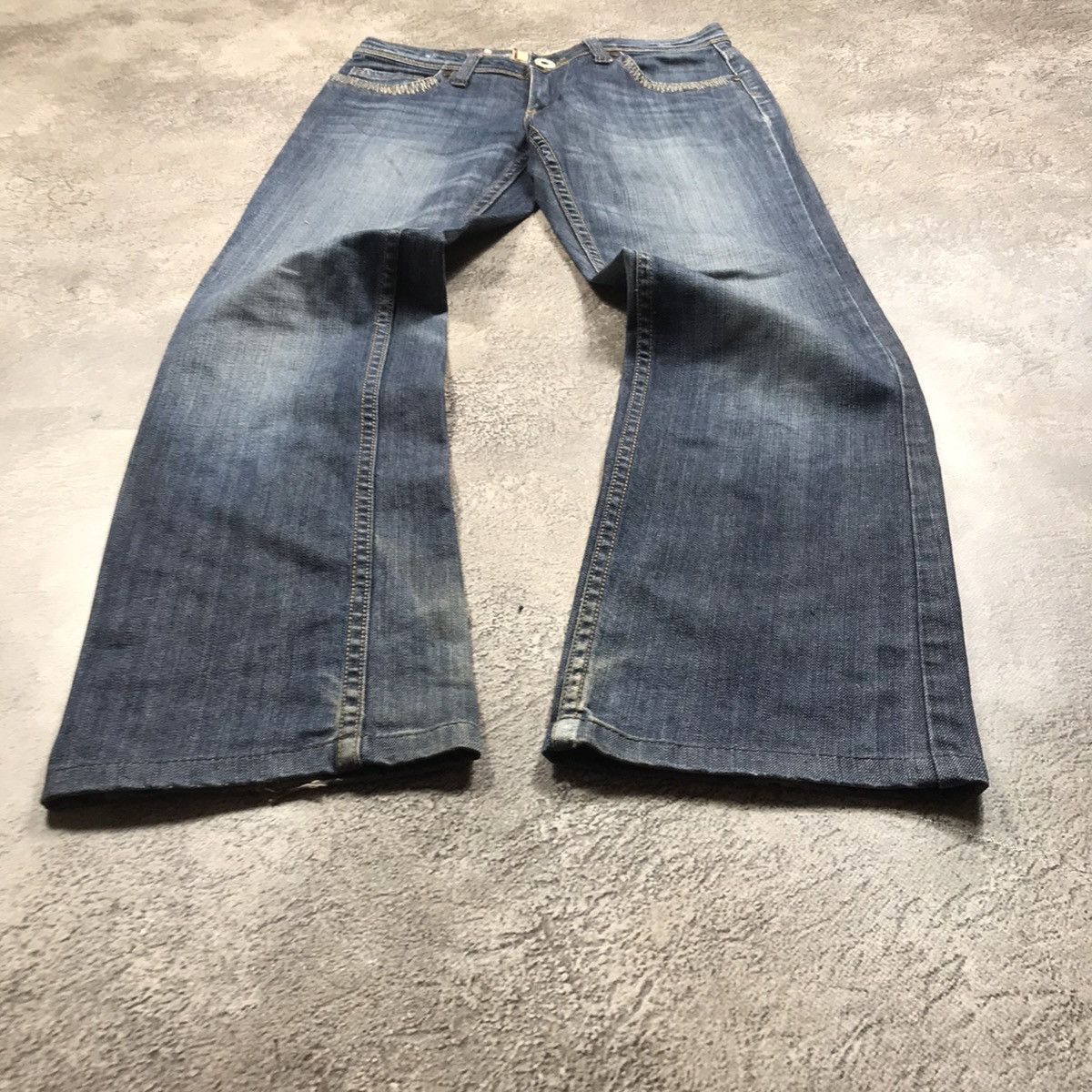 Japanese Brand vintage Faded Jeans japan distressed denim spring pants 90s Size 30" / US 8 / IT 44 - 1 Thumbnail