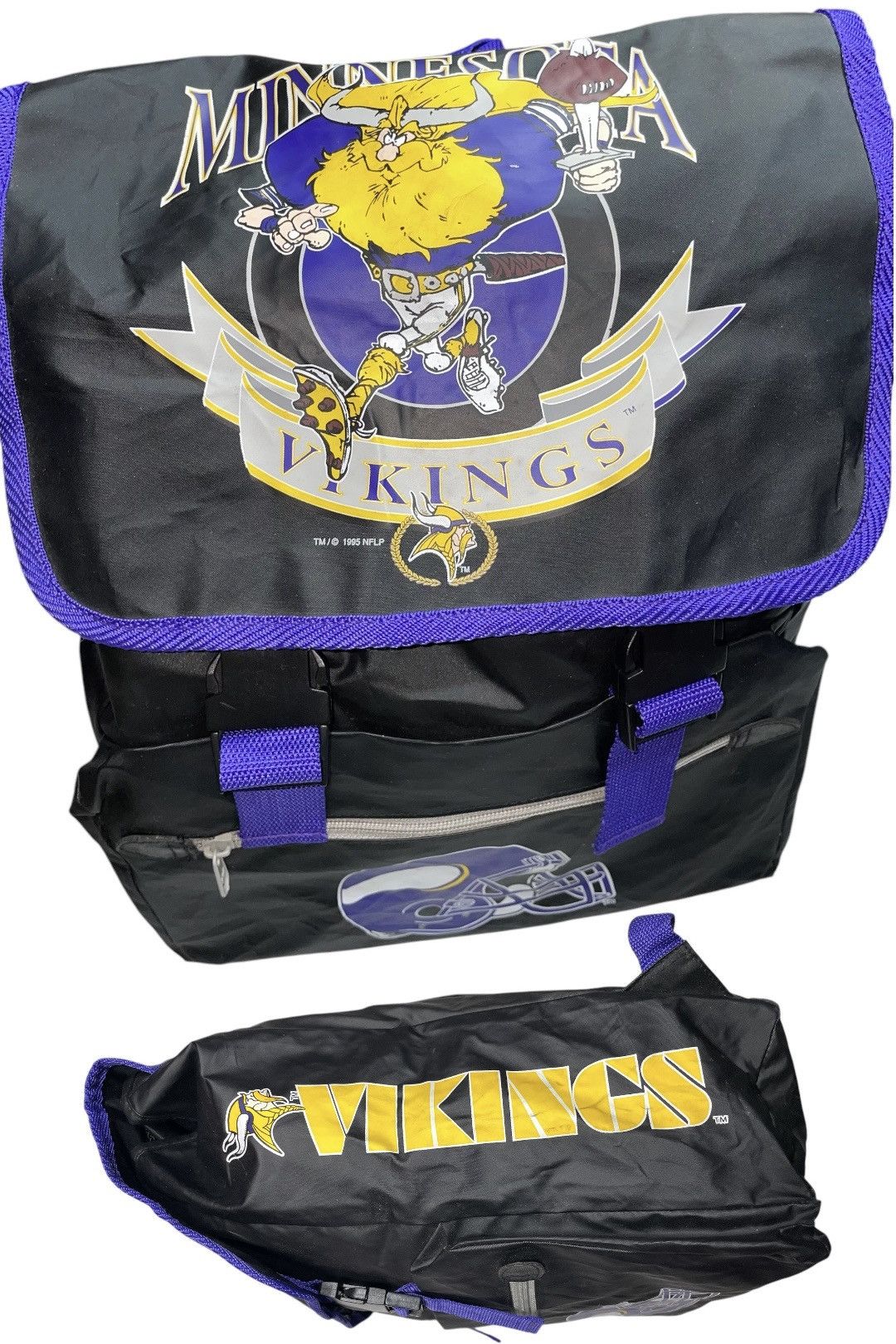 NFL × Vintage Vintage 1995 Vikings Minnesota Waterproof bag NFL Size ONE SIZE - 2 Thumbnail
