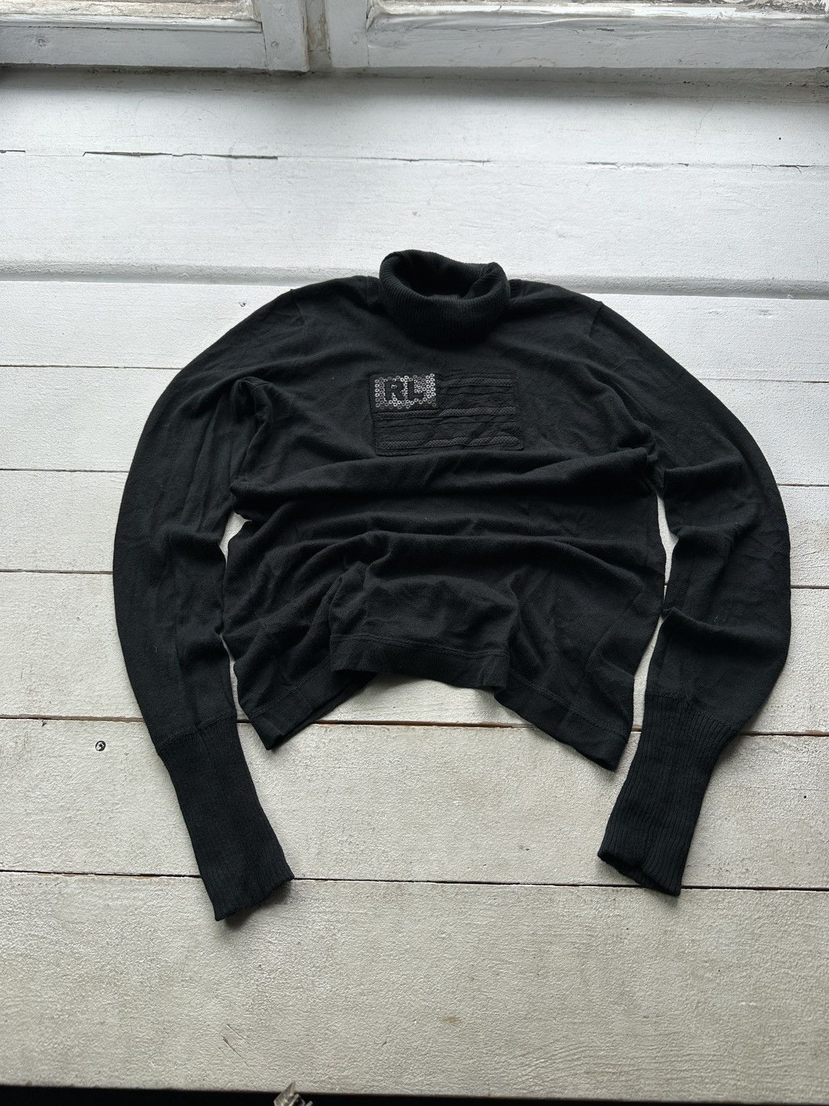 Ralph Lauren 🚨POLO JEANS CO RALPH LAUREN RARE BLACK SWEATER Size S / US 4 / IT 40 - 1 Thumbnail