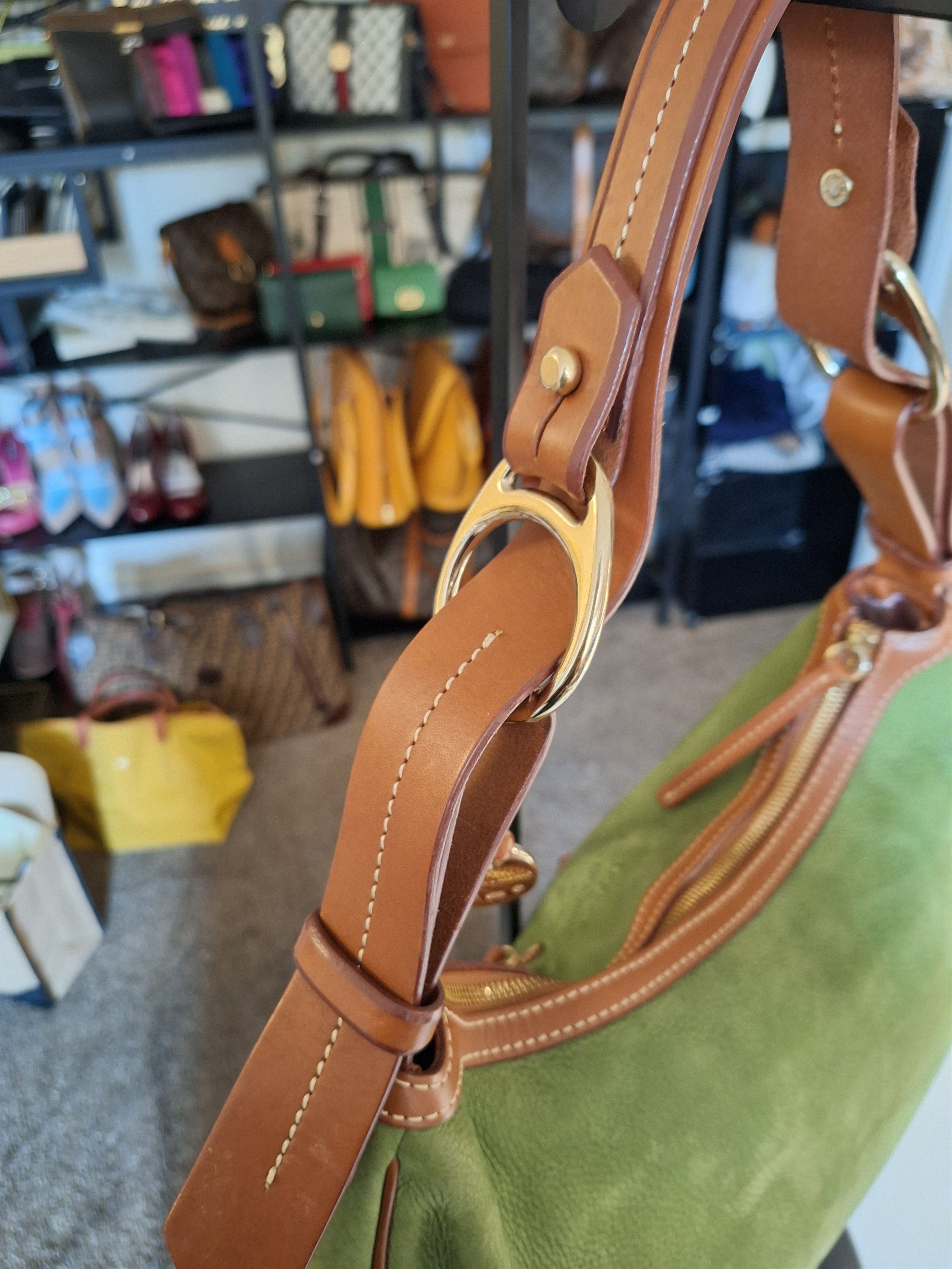 Dooney & Bourke Dooney & Burke Suede Green Apple Handbag Size ONE SIZE - 4 Thumbnail