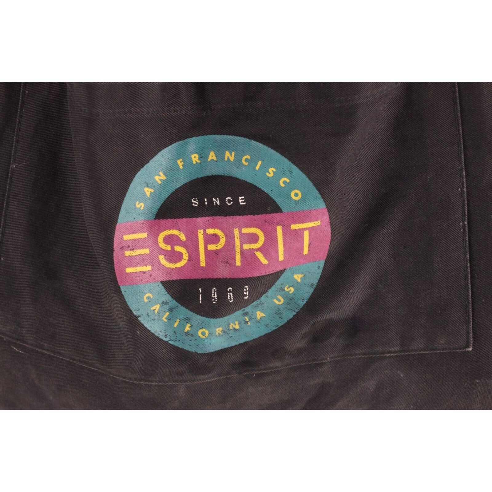 Esprit × Vintage Vintage 90s Esprit Distressed Big Canvas Handled Bag Size ONE SIZE - 4 Thumbnail