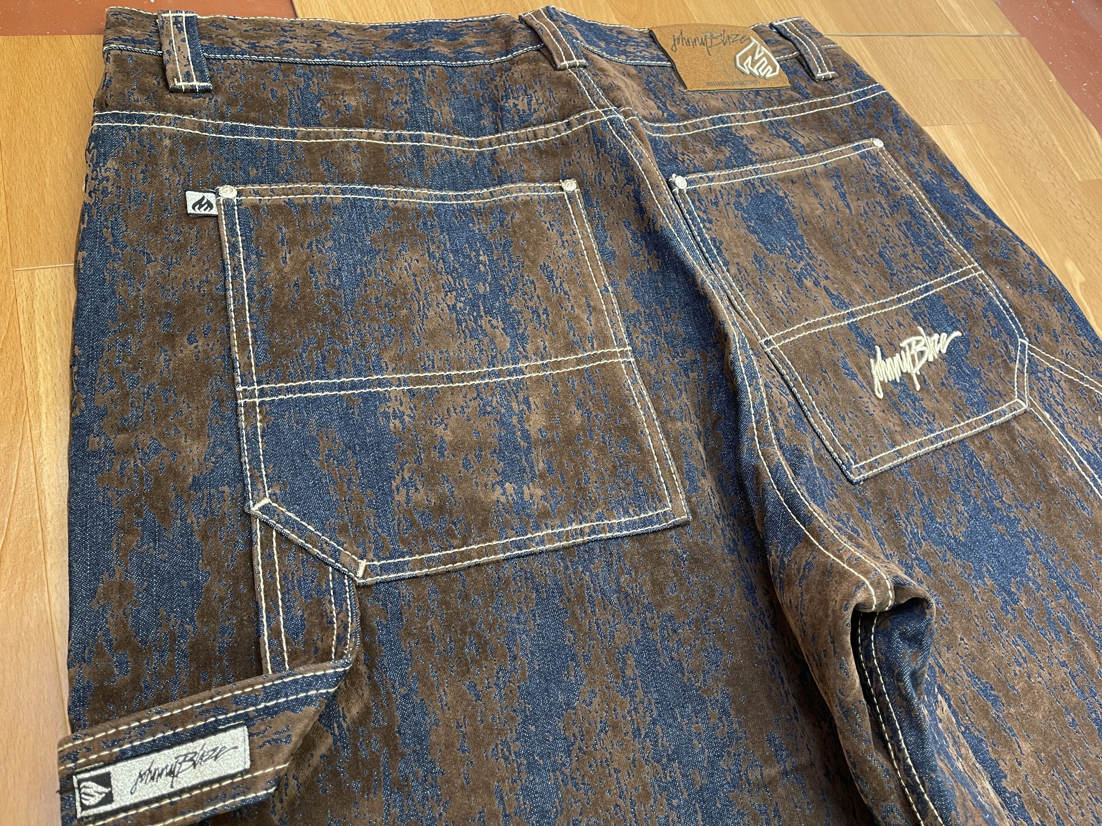 Wu-Tang Clan Johnny Blaze jeans, Wu Wear, vintage hip hop baggy, 90s 40 Size US 40 / EU 56 - 8 Thumbnail