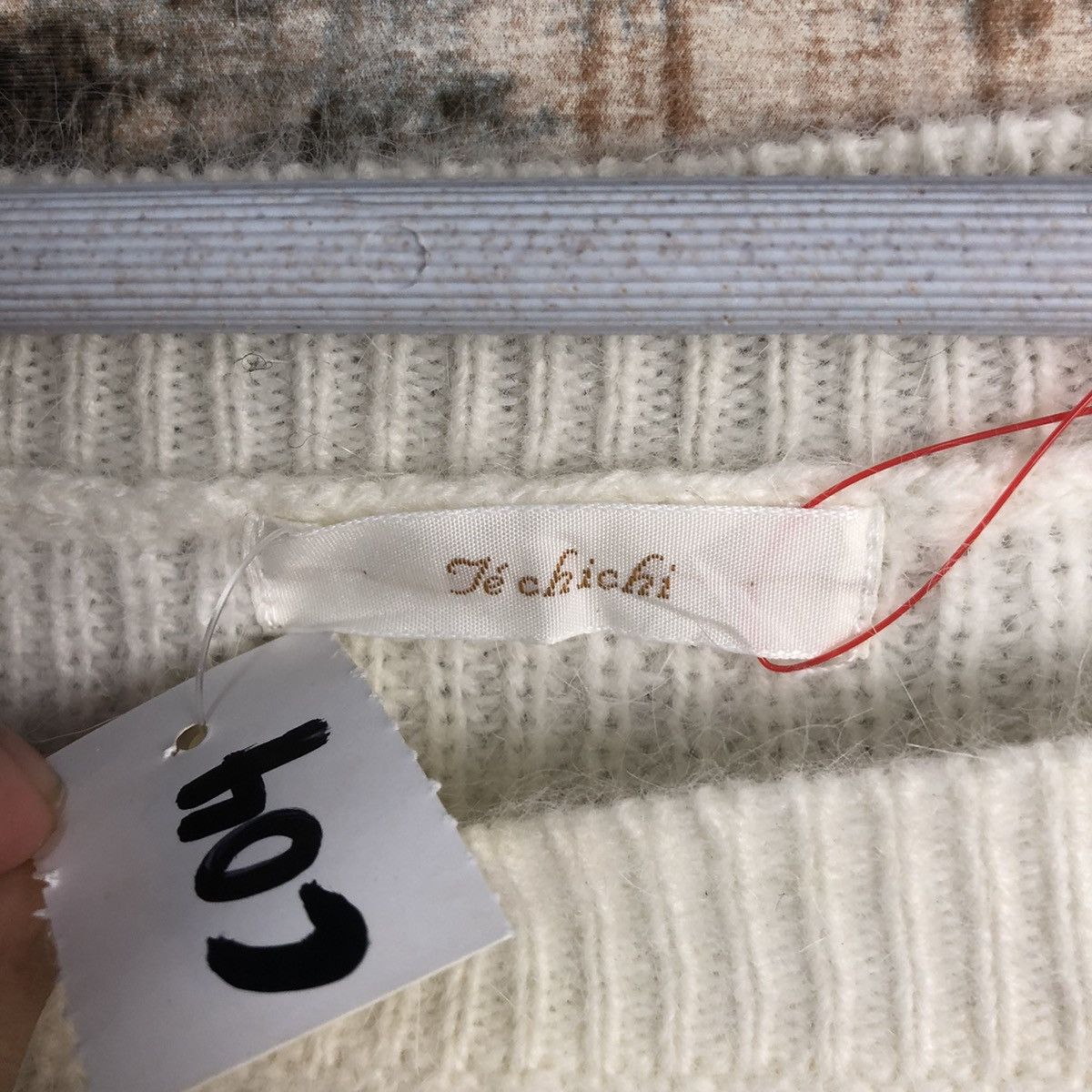 Homespun Knitwear × Japanese Brand DLL Je Chichi White mohair shaggy Knitwear #C043 Size M / US 6-8 / IT 42-44 - 9 Thumbnail