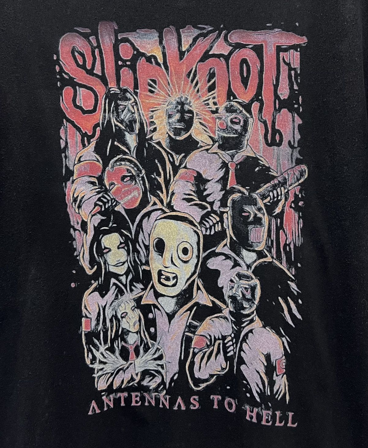 Band Tees × Hanes × Slipknot VINTAGE SLIPKNOT ANTENNAS TO HELL SHIRT Size US L / EU 52-54 / 3 - 3 Thumbnail
