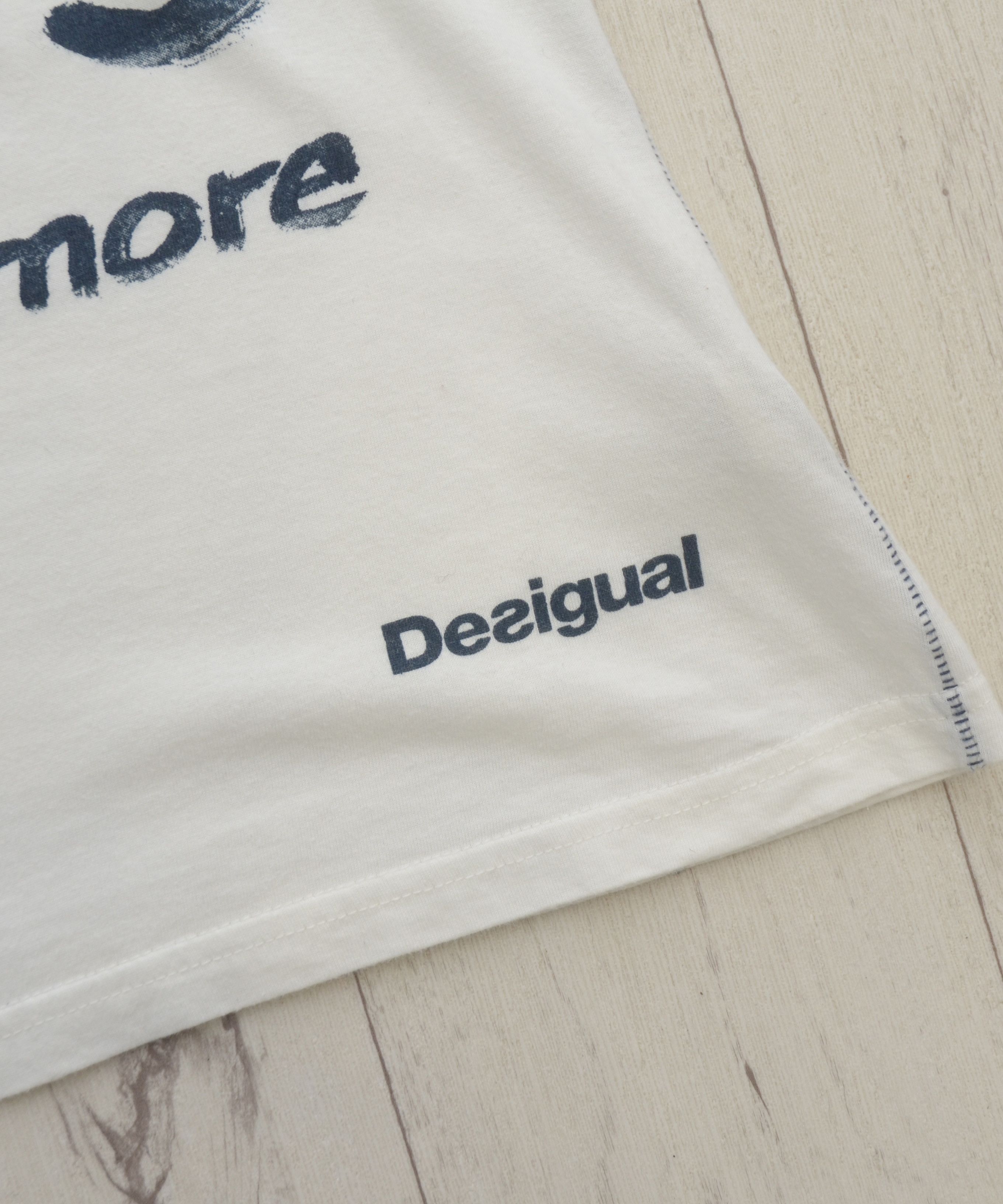 Designer × Desigual Desigual Women’s Printed T-Shirt More for Less Less is More Size L / US 10 / IT 46 - 6 Thumbnail