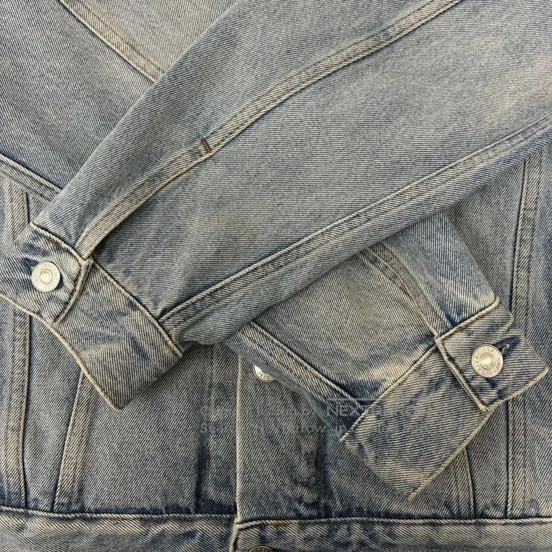 Balenciaga Balenciaga Blue Denim Jacket with Crystals. Size US L / EU 52-54 / 3 - 4 Thumbnail