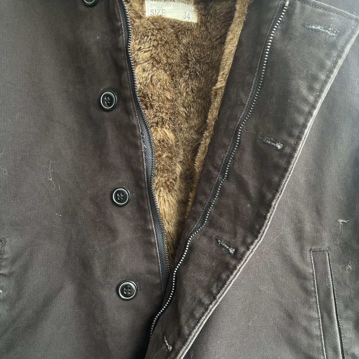 The Real McCoy's × Vintage VINTAGE USN NAVY DEPARTMENT JACKET TALON ZIPPER Size US S / EU 44-46 / 1 - 14 Thumbnail
