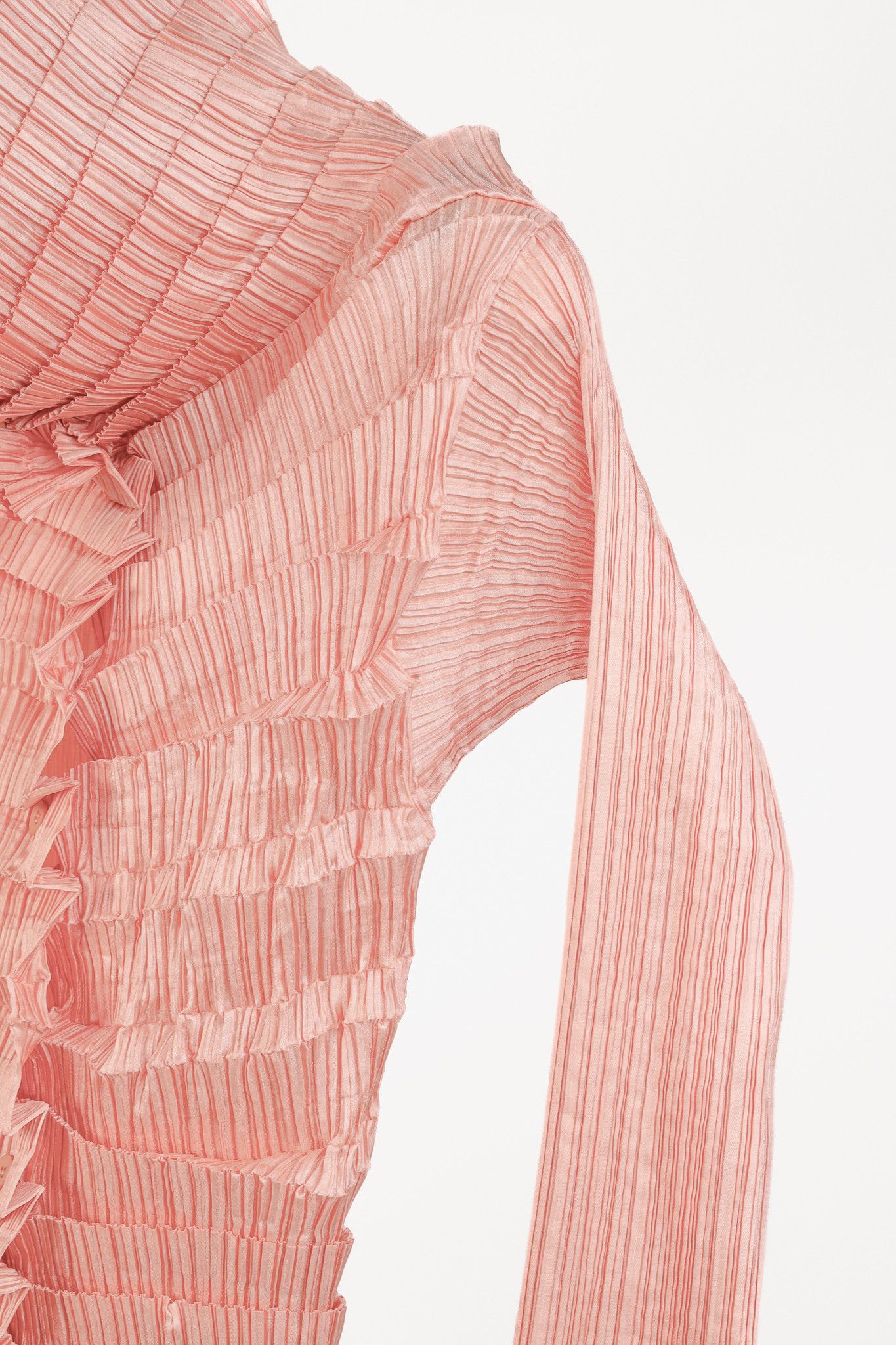Issey Miyake Issey Miyake Archival 1990s Diagonal Pleats Bllouse Size M / US 6-8 / IT 42-44 - 5 Thumbnail