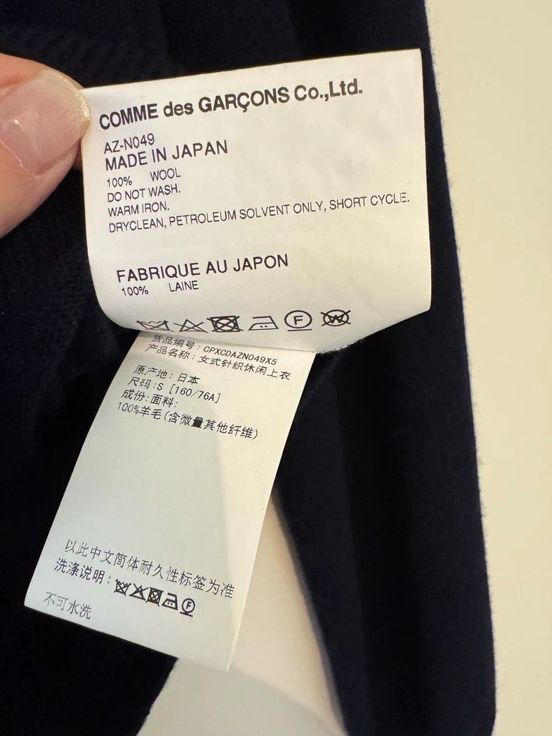 Comme des Garcons Comme Des Garcons Navy Classic Cardigan Size S / US 4 / IT 40 - 5 Thumbnail