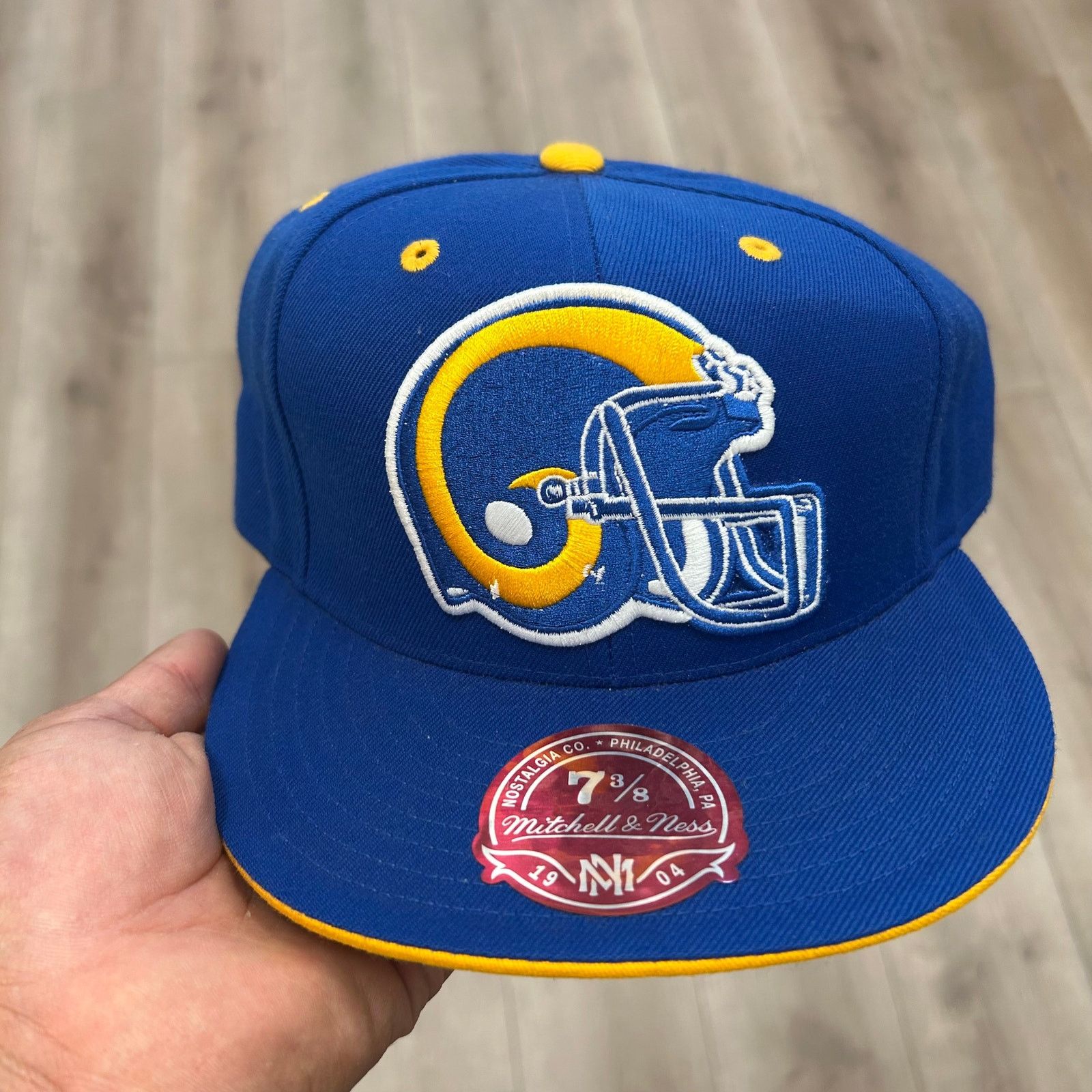 Mitchell & Ness LA CHARGERS Mitchell & Ness Vintage Logo Fitted Hat 7 3/8 Size ONE SIZE - 2 Thumbnail