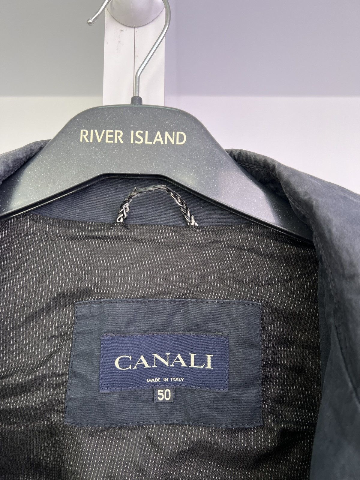 Canali × Designer × Vintage Vintage Canali Bomber Navy Jacket Size US M / EU 48-50 / 2 - 9 Thumbnail