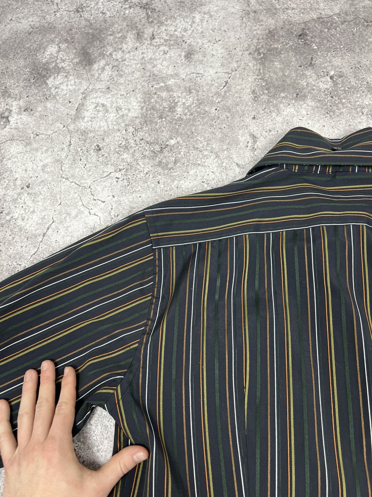 Dolce & Gabbana Vintage Dolce & Gabbana Striped Button Up Shirt Long Sleeve Size US XL / EU 56 / 4 - 20 Thumbnail