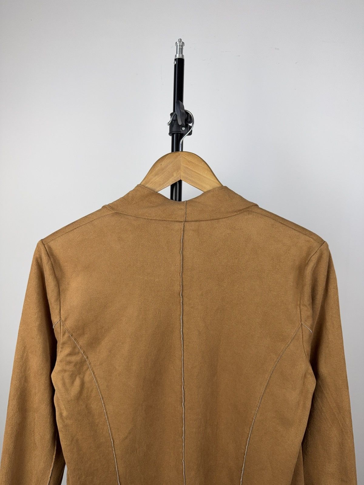 Designer × Japanese Brand × Vintage Gypsy Faux Suede Fringe Cardigan Coat – Tan Brown S Size S / US 4 / IT 40 - 8 Thumbnail