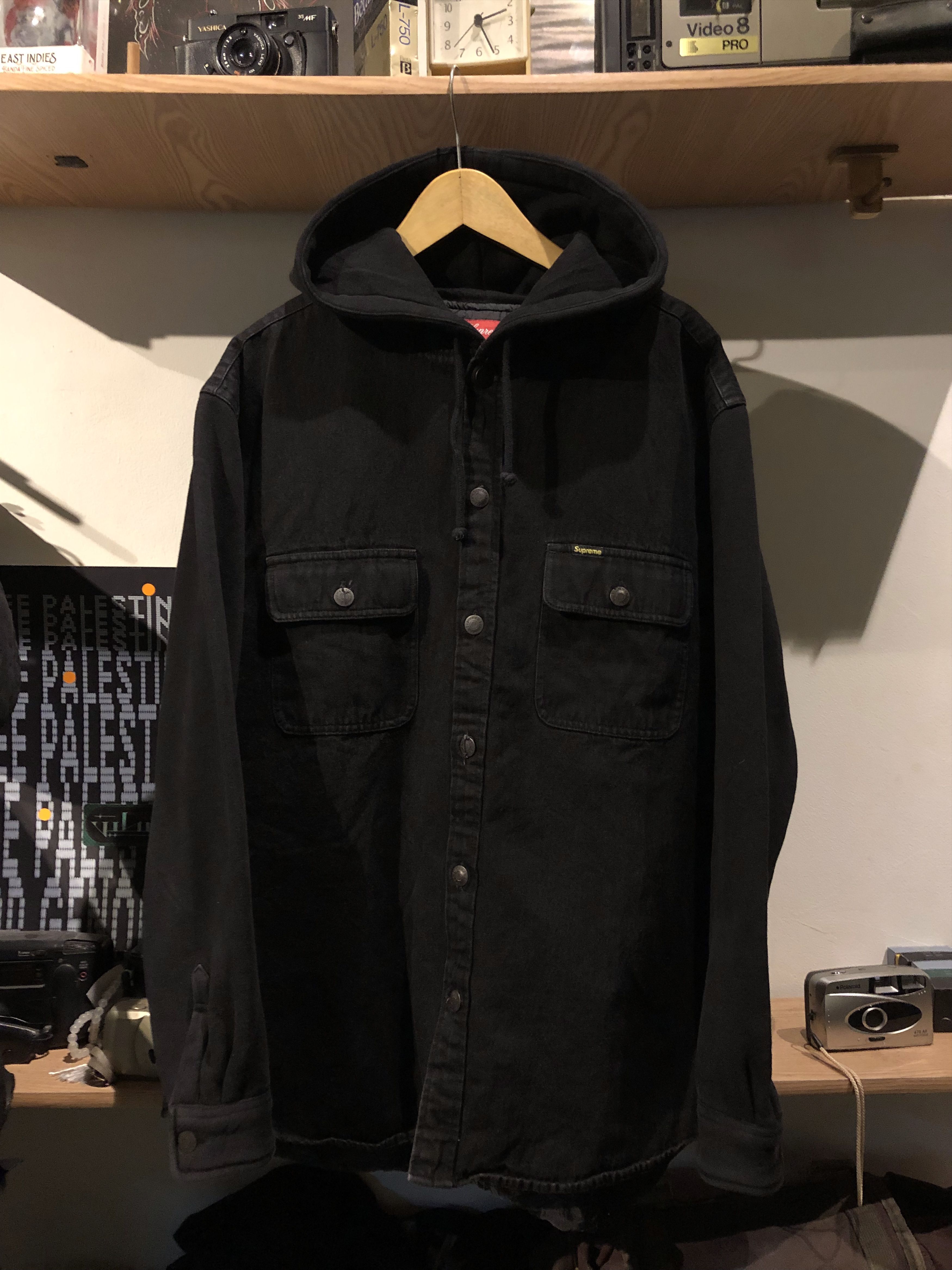 Supreme Supreme Eye of Horus Denim Hooded Work Jacket FW13 | Grailed